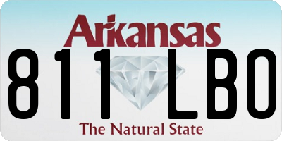 AR license plate 811LBO