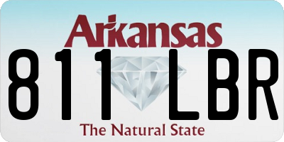 AR license plate 811LBR