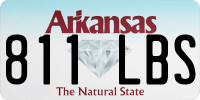 AR license plate 811LBS