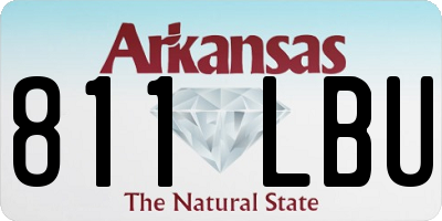 AR license plate 811LBU