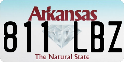 AR license plate 811LBZ