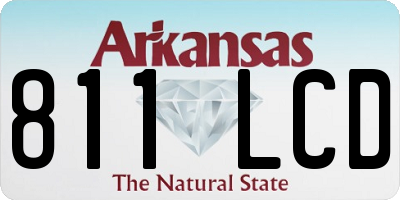 AR license plate 811LCD