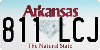 AR license plate 811LCJ
