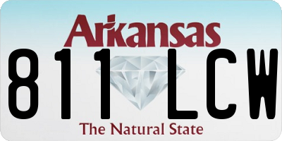 AR license plate 811LCW