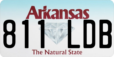 AR license plate 811LDB