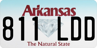 AR license plate 811LDD