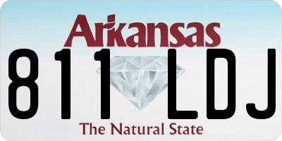 AR license plate 811LDJ