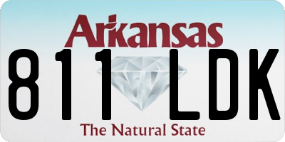 AR license plate 811LDK