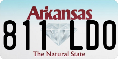 AR license plate 811LDO