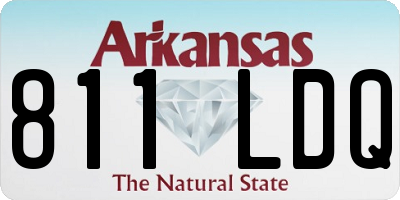 AR license plate 811LDQ