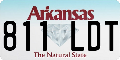 AR license plate 811LDT