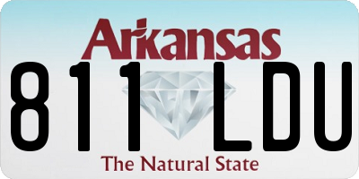 AR license plate 811LDU