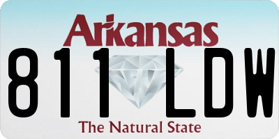 AR license plate 811LDW