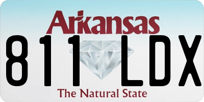AR license plate 811LDX