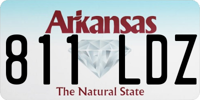 AR license plate 811LDZ