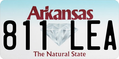 AR license plate 811LEA