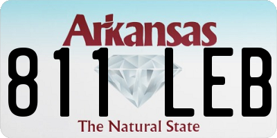 AR license plate 811LEB