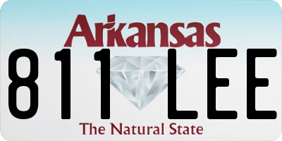 AR license plate 811LEE
