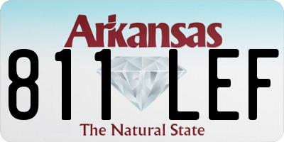 AR license plate 811LEF