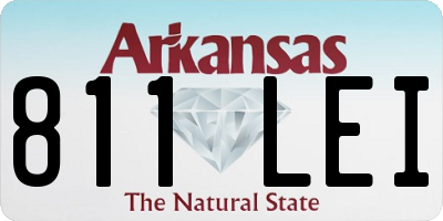 AR license plate 811LEI