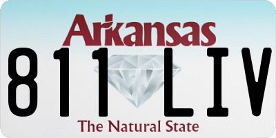AR license plate 811LIV