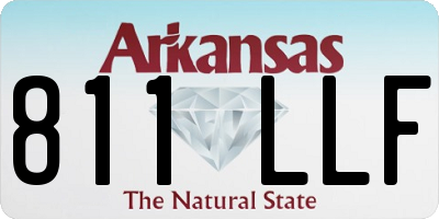 AR license plate 811LLF