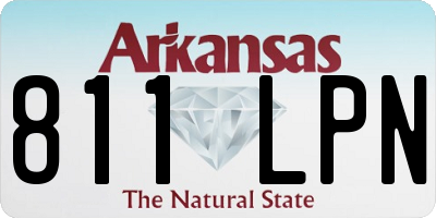 AR license plate 811LPN