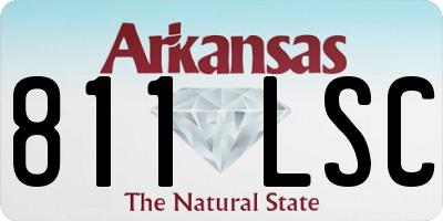 AR license plate 811LSC