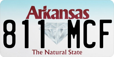 AR license plate 811MCF