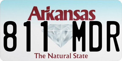 AR license plate 811MDR