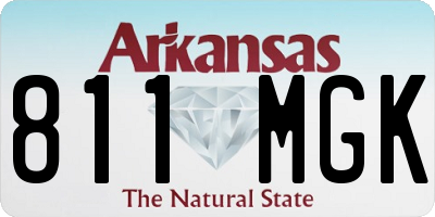 AR license plate 811MGK