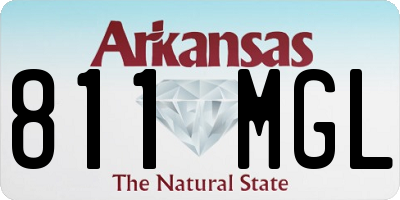 AR license plate 811MGL