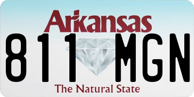 AR license plate 811MGN