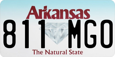 AR license plate 811MGO