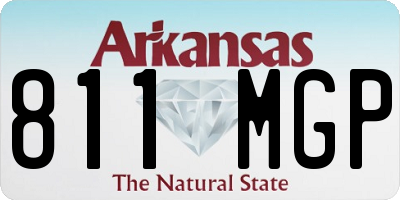 AR license plate 811MGP