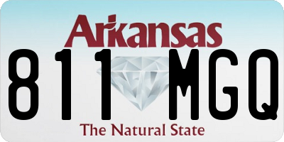 AR license plate 811MGQ