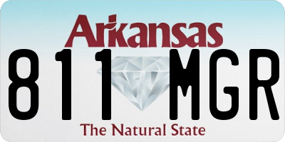 AR license plate 811MGR
