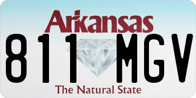 AR license plate 811MGV