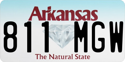 AR license plate 811MGW