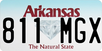 AR license plate 811MGX
