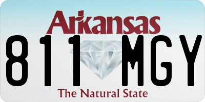 AR license plate 811MGY