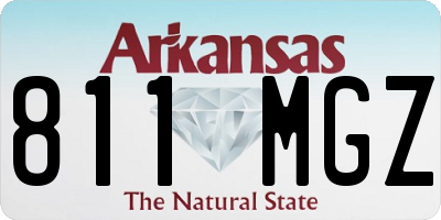 AR license plate 811MGZ
