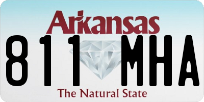 AR license plate 811MHA