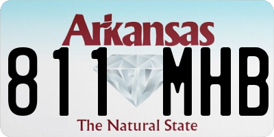 AR license plate 811MHB
