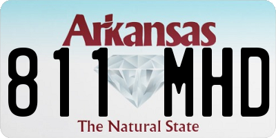 AR license plate 811MHD