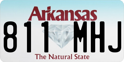 AR license plate 811MHJ