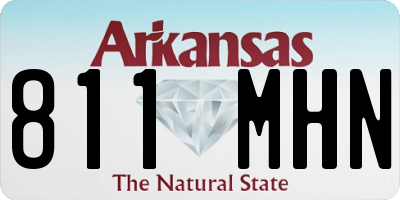 AR license plate 811MHN