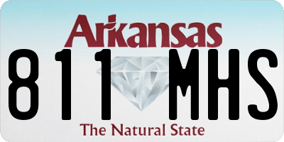 AR license plate 811MHS