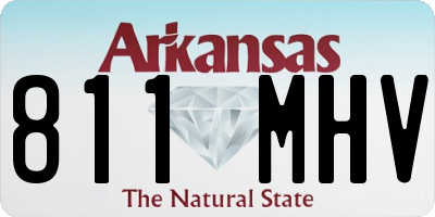 AR license plate 811MHV