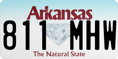 AR license plate 811MHW